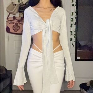 Sparkle Tie Crop top
